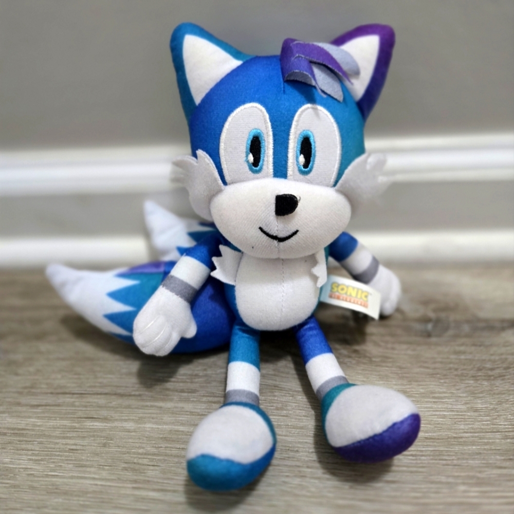 Sonic The Hedgehog Tails Plush Gradient Blue Purple 8"